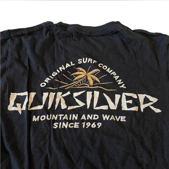 Quicksilver black graphic surf tee - Picture 3 of 4
